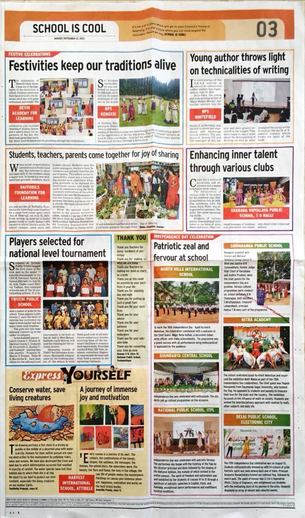 Fish Art Display in TOI Kid's Edition